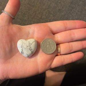 Howlite Heart Crystal